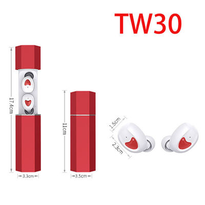 TW30 이어폰 블루투스 5.0 작은 귓속 귀돌기 헤드셋 스테레오 하이파이장치 스테레오 오디오 음성 핸즈프리는 축소를 퍼뜨립니다