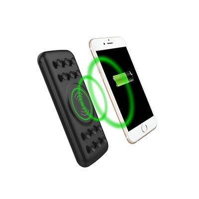흡착기는 10000mAh 9V 2A 무선 충전 파워 뱅크를 잔 모양으로 만듭니다