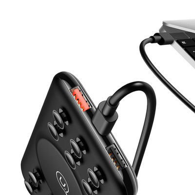 흡착기는 10000mAh 9V 2A 무선 충전 파워 뱅크를 잔 모양으로 만듭니다