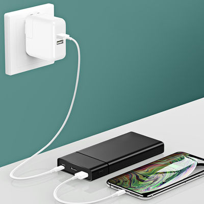 높은 용량 20000mAh 380g 듀얼 USB 건전지 팩