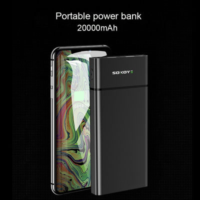 높은 용량 20000mAh 380g 듀얼 USB 건전지 팩