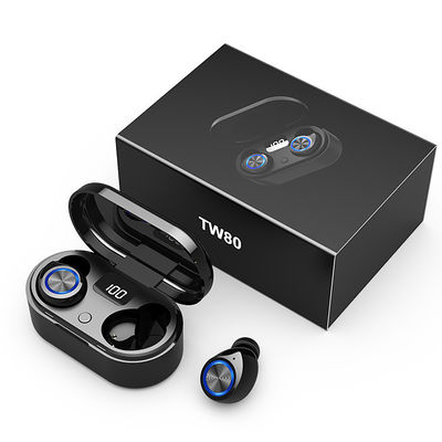 하이파이장치 스테레오 음 TWS TW80 V4.2 작은 대상 블루투스 헤드폰
