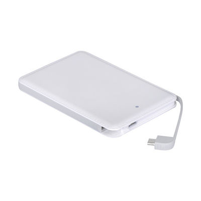 극소 USB 케이블 10000mAh 9.8 밀리미터 붙박이 케이블 파워 뱅크